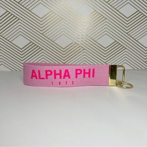 Alpha Phi Key Fob Wristlet